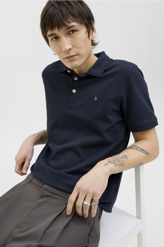 JJEPAULOS POLO SS NOOS 12136668 Sky Captain/Classic